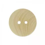 Button wooden enamelled 15 mm Ivory x1
