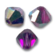 Swarovski crystal spinning tops 5328 4 mm Fuchsia Electra x50