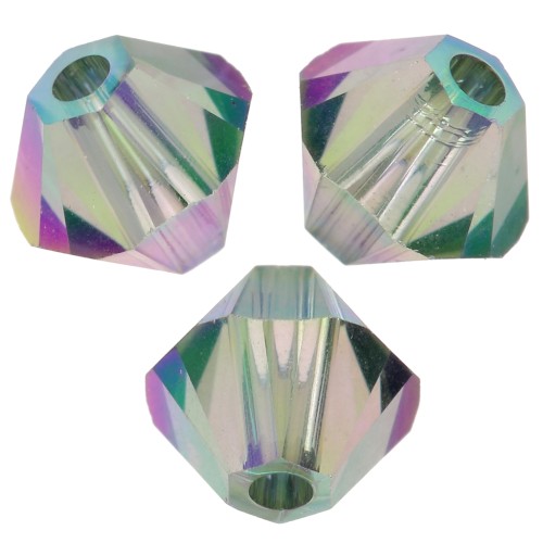 Swarovski 5328 Crystal Bicones 4mm Crystal Paradise Shine 2X x50