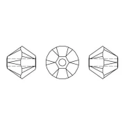 Swarovski crystal spinning tops 5328 4 mm Crystal Light Chrome x50