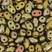 MiniDuo 2x4 mm Crystal Gold Rainbow x10g