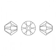 Swarovski crystal spinning tops 5328 4 mm Black Diamond Shimmer x50