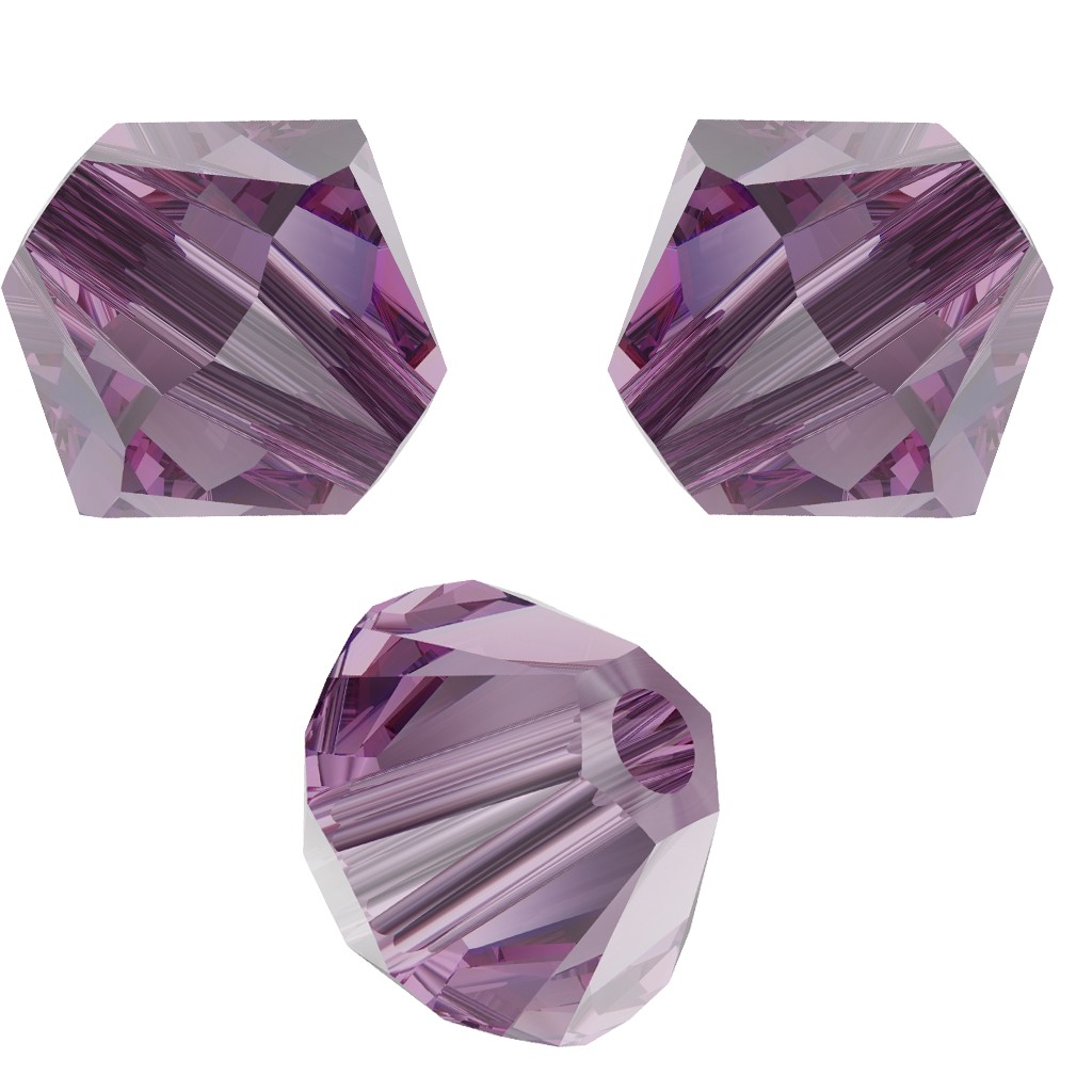 Swarovski crystal spinning tops 5328 4 mm Iris x50 - Perles & Co