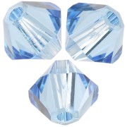 Swarovski crystal spinning tops 5328 4 mm - ReCreated Cool Blue x50