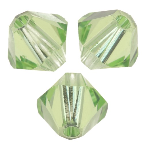 Swarovski crystal spinning tops 5328 4 mm - Reinvented Peridot x50