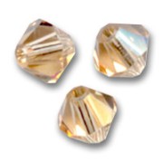 Swarovski Crystal Bicones 5mm Light Colorado Topaz  x20