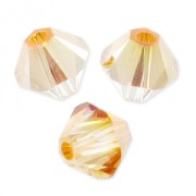 Swarovski crystal spinning tops 5328 5 mm Crystal Metallic Sunshine x20