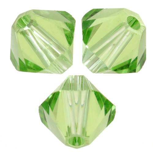 Swarovski crystal spinning tops 5328 5 mm - ReCreated Peridot x20