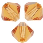 Swarovski crystal spinning tops 5328 6 mm Topaz x20