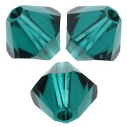 Swarovski 5328 Crystal Bicones 8mm Emerald x6|raw }}