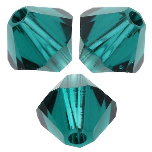 Swarovski 5328 Crystal Bicones 8mm Emerald x6