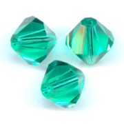 Swarovski 5328 Crystal Bicones 8mm Light Emerald x6|raw }}
