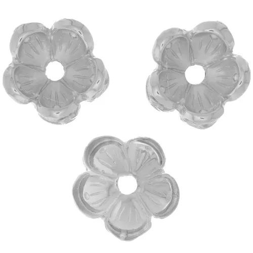 bead cap 15.5mm - Antique Silver x6