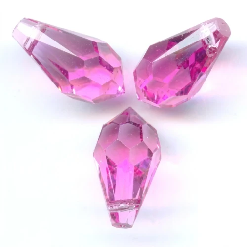 Drops PureCrystal 6000 Rose 11x5.5mm  x8