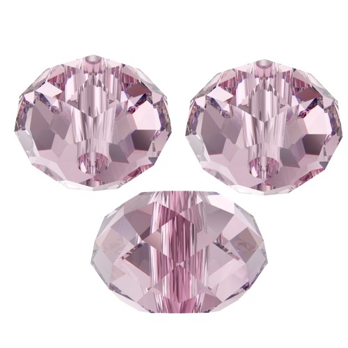 Round flat Swarovski 5040 6 mm Light Amethyst x1