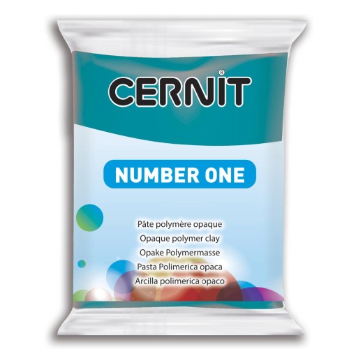 Cernit Number One Opaque Clay - Teal Blue (No. 230) x 56 g