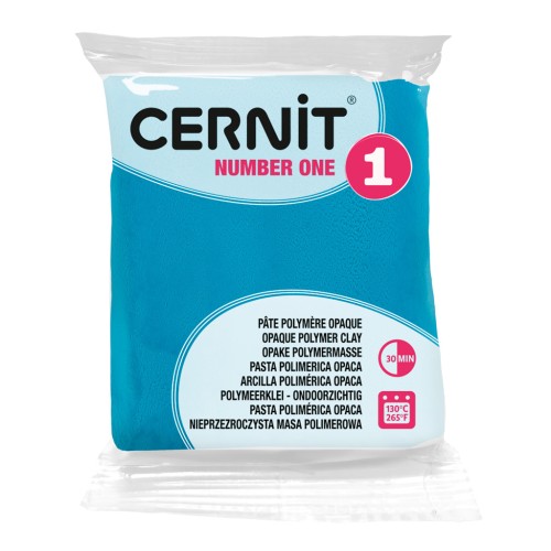 Cernit Number One 56gr Turquoise blue half opaque (n°280)