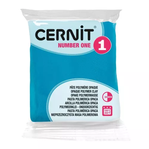 Cernit Number One Opaque Clay - Turquoise Blue (No. 280) x 56 g