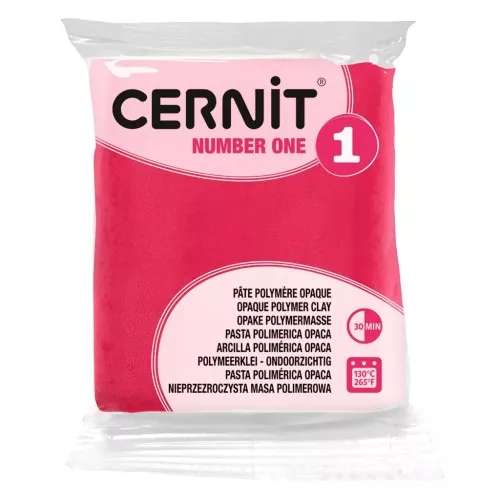 Cernit Number One Opaque Clay - Raspberry (No. 481) x 56 g