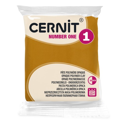 Cernit Number One Opaque Clay - Yellow Ochre (No. 746) x 56 g
