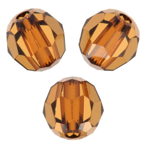 Round beads Swarovski 5000 4 mm - Light Amber x20