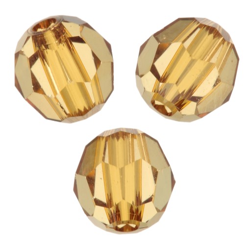 Round beads Swarovski 5000 4 mm - Golden Topaz x20