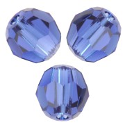 4mm Round beads Swarovski 5000 - Reinvented Dark Sapphire x20