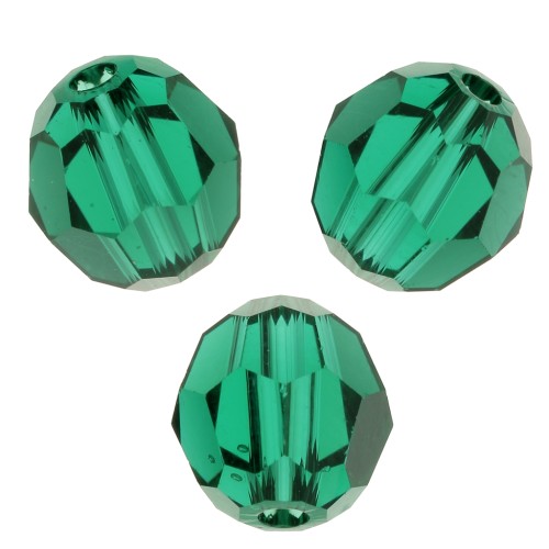 Round beads Swarovski 5000 5 mm - Emerald x10