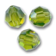 Round Swarovski 5000 6 mm Olivine x6