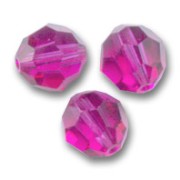 Round beads Swarovski 5000 6 mm Fuchsia x6