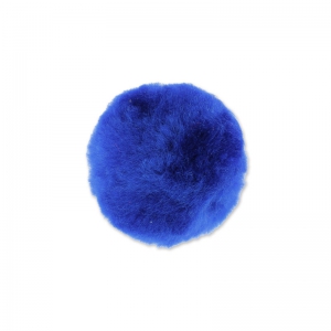 Round Synthetic Pompom 2 5 Cm Navy Blue X1 Perles Co