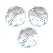 Round beads Swarovski 5000 6 mm Crystal Moonlight x6