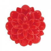 Resin cabochon flower 20mm Red x1