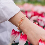 Round beads Swarovski 5000 6 mm Rose Peach x6