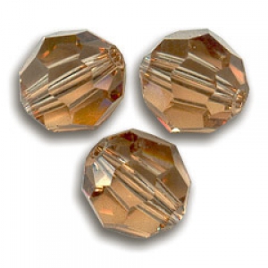 Swarovski 5000 round 8mm Light Smoked Topaz  x1