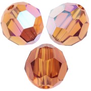 Swarovski 5000 round 8mm Topaz AB x1|raw }}