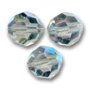 Swarovski 5000 round 8mm Black Diamond AB x1