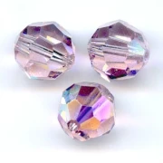 Round bead Swarovski 5000 8 mm Light Amethyst AB x1