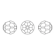 Round bead Swarovski 5000 8 mm Crystal Silver Shade x1