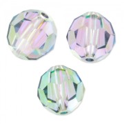 Flat faceted round 8mm Crystal Paradise Shine