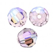 Round bead Swarovski 5000 8 mm Light Amethyst Shimmer x1