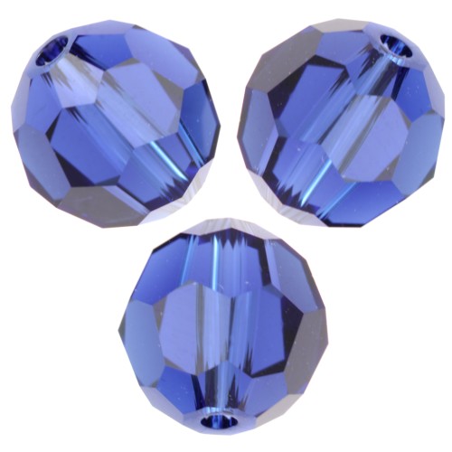 Swarovski 5000 8 mm round beads - ReCreated Dark Sapphire x1