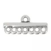 Terminator 7 strands 26.5x12 mm Old Silver Tone x1