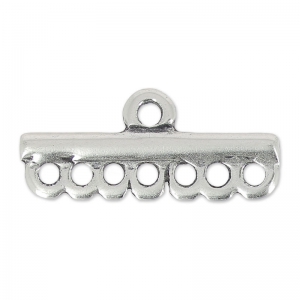 Terminator 7 strands 26.5x12 mm Old Silver Tone x1