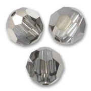 Round beads Swarovski 5000 3 mm Crystal Silver Night x20