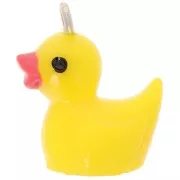 Breloque canard 19x16 mm en résine - Jaune x1