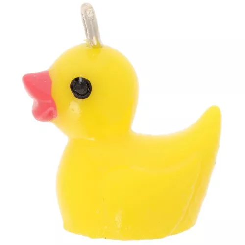 Duck charm 19x16 mm in resin - Yellow x1