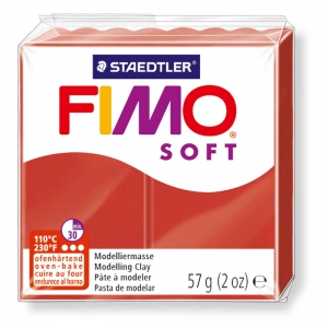 Fimo Soft Polymer Clay 57gr Xmas red (n°2)
