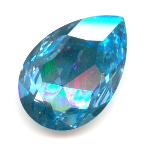 PureCrystal 4327 Pear Fancy Stone 30x20mm Aquamarine