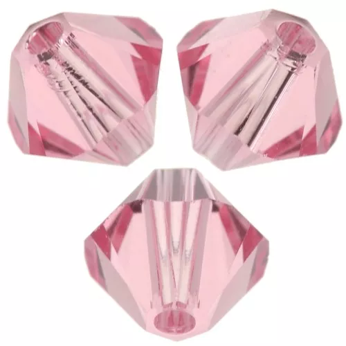 PureCrystal 5328 Crystal Bicones 6mm Light Rose x20